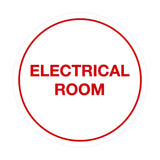 Signs ByLITA Circle Electrical Room Sign