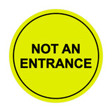 Signs ByLITA Circle Not An Entrance Sign