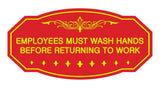 Victorian Employees Must Wash Hands Before Returning To Work Sign