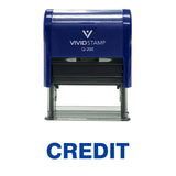 Credit Self Inking Rubber Stamp