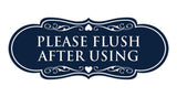 Designer Please Flush After Using Wall or Door Sign