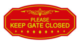 Victorian Please Keep Gate Closed Sign
