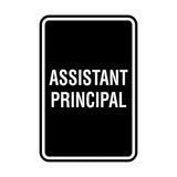Portrait Round Assistant Principal Sign