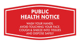 Fancy Public Health Notice Please Wash Your Hands Sign