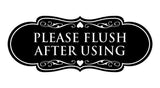 Designer Please Flush After Using Wall or Door Sign