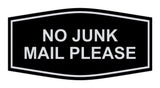 Signs ByLITA Fancy No Junk Mail Please Sign