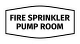 Signs ByLITA Fancy Fire Sprinkler Pump Room Sign with Adhesive Tape, Mounts On Any Surface, Weather Resistant, Indoor/Outdoor Use