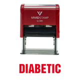 Diabetic Self Inking Rubber Stamp