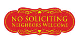 Signs ByLITA Designer No Soliciting Neighbors Welcome Sign
