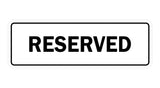 Signs ByLITA Standard Reserved Sign