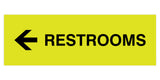 Signs ByLITA Basic Restrooms Left Arrow Directional Sign