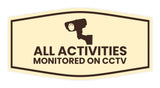 Fancy All Activities Monitored on CCTV Wall or Door Sign