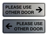 Signs ByLITA Standard Please Use Other Door Sign Set