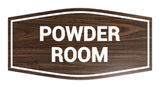 Signs ByLITA Fancy Powder Room Sign with Adhesive Tape, Mounts On Any Surface, Weather Resistant, Indoor/Outdoor Use