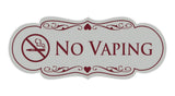 Signs ByLITA Designer No Vaping Sign