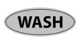 Oval Wash Sign