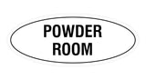 Signs ByLITA Oval Powder Room Sign
