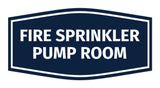 Signs ByLITA Fancy Fire Sprinkler Pump Room Sign with Adhesive Tape, Mounts On Any Surface, Weather Resistant, Indoor/Outdoor Use