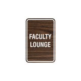 Portrait Round Faculty Lounge Sign