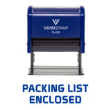 Packing List Enclosed Self Inking Rubber Stamp