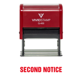 Second Notice Self Inking Rubber Stamp