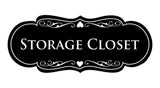 Signs ByLITA Designer Storage Closet Sign