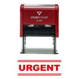 Red Urgent Office Self-Inking Office Rubber Stamp