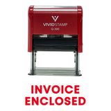 Invoice Enclosed Self Inking Rubber Stamp
