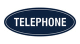 Oval TELEPHONE Sign