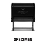 Black SPECIMEN Self Inking Rubber Stamp