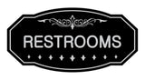 Victorian Restrooms Sign