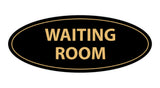 Oval Waiting Room Sign