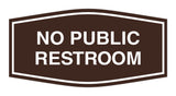 Signs ByLITA Fancy No Public Restroom Sign