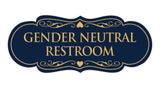 Signs ByLITA Designer Gender Neutral Restroom Sign