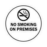 Signs ByLITA Circle No Smoking on Premises Sign
