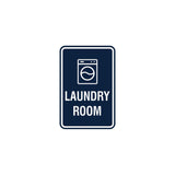 Portrait Round Laundry Room Sign