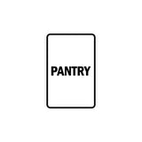 Portrait Round Pantry Sign