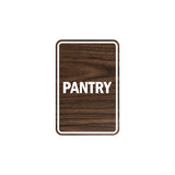 Portrait Round Pantry Sign