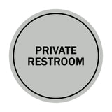 Signs ByLITA Circle Private Restroom Sign