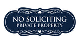 Signs ByLITA Designer No Soliciting Private Property Sign