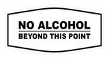 Signs ByLITA Fancy No Alcohol Beyond this Point Sign