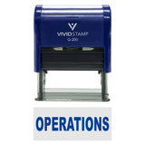 Operations Self-Inking Office Rubber Stamp