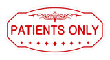 Signs ByLITA Victorian Patient Only Sign