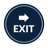 Signs ByLITA Circle Exit-Right Sign