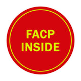 Signs ByLITA Circle FACP Inside Sign