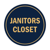 Signs ByLITA Circle Janitors Closet Sign