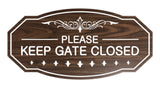 Victorian Please Keep Gate Closed Sign