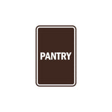 Portrait Round Pantry Sign