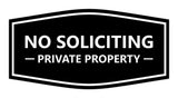 Signs ByLITA Fancy No Soliciting Private Property Sign