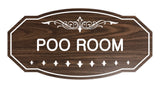 Victorian Poo Room Sign